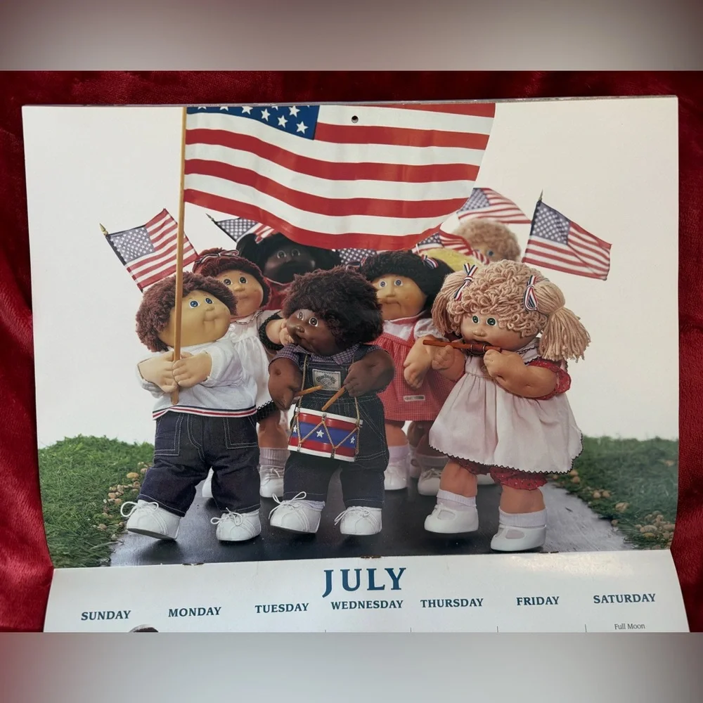 Vintage 1993 Cabbage Patch Kids 10th Birthday Calendar